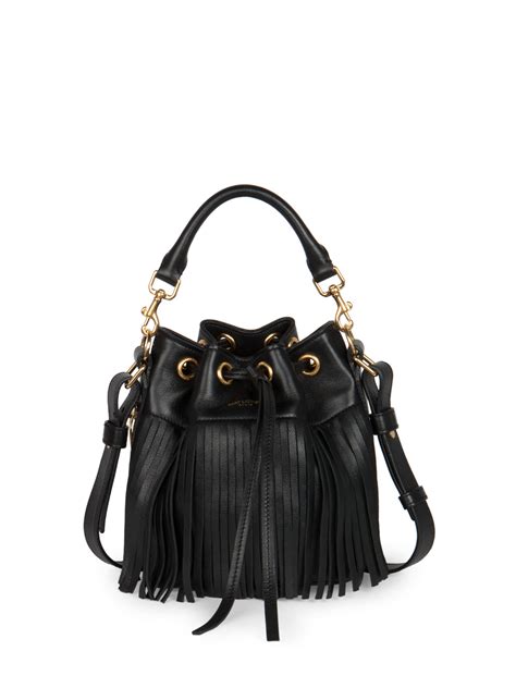 ysl emmanuelle fringe bucket bag|Saint Laurent Emmanuelle Small Suede Fringe Bucket Bag.